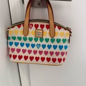 Small Dooney & Bourke rainbow Heart purse